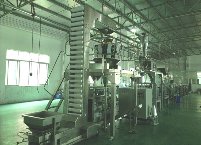 袋裝果凍自動包裝機械客戶車間實拍